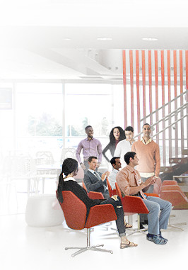 People sitting in Zimmerman's Cafeteria.